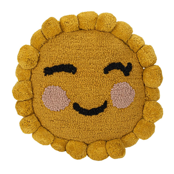 Sun Face Punch Hook Pillow - DIGS
