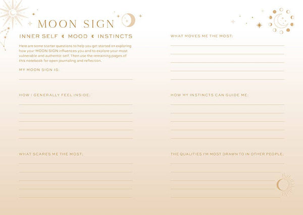 Sun Moon Rising Astrology Notebook Set - DIGS