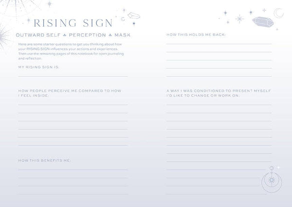 Sun Moon Rising Astrology Notebook Set - DIGS