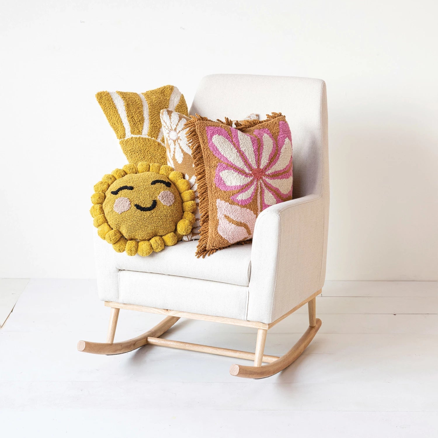 Sun Rays Punch Hook Lumbar Pillow - DIGS