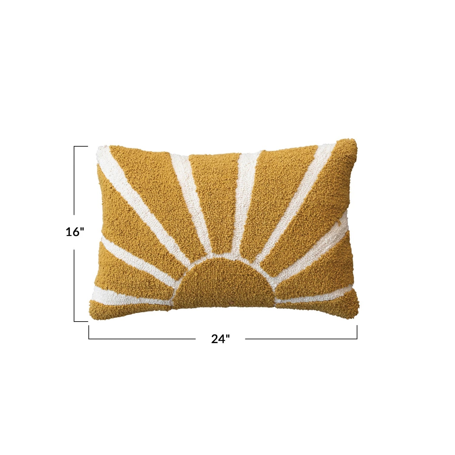 Sun Rays Punch Hook Lumbar Pillow - DIGS
