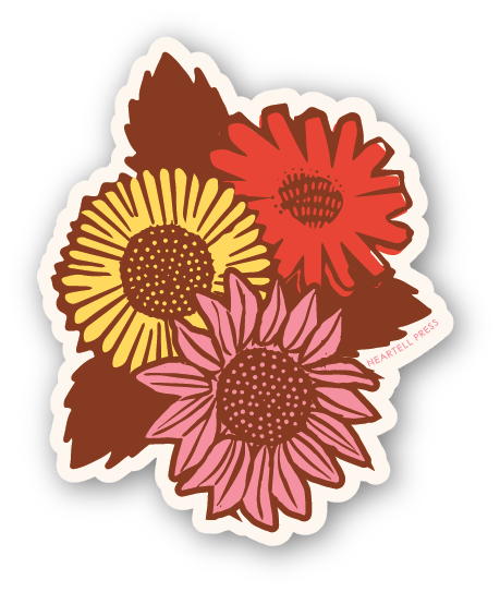 Sunflower Bunch Sticker - DIGS