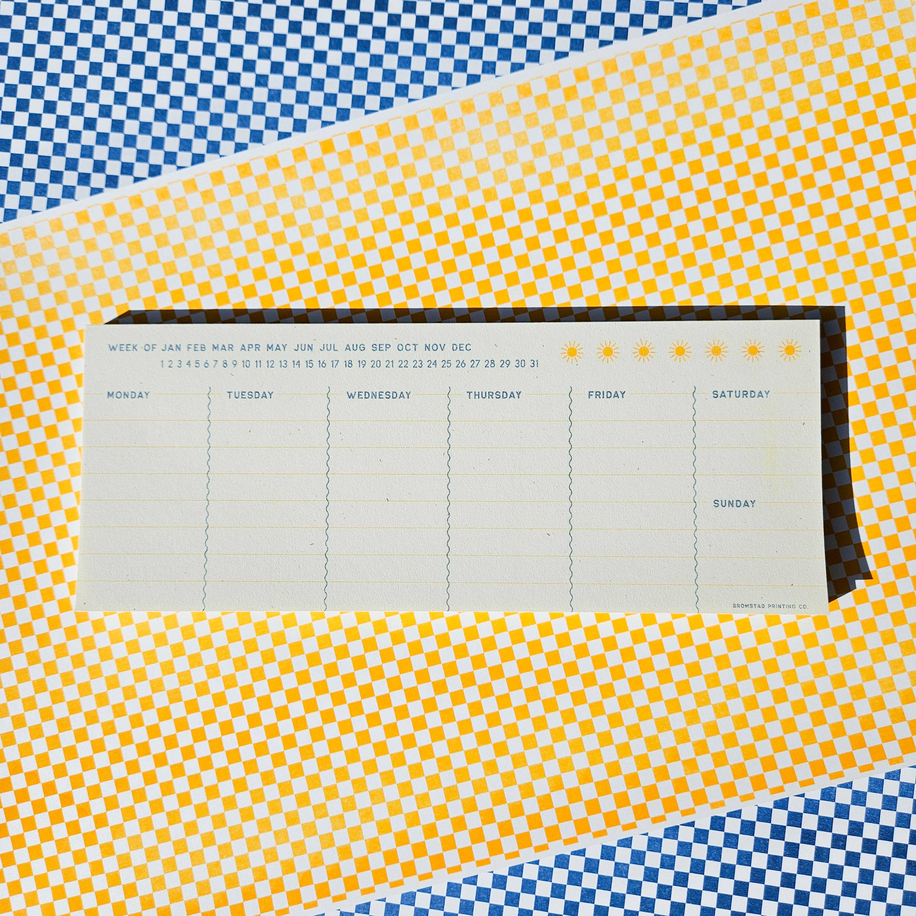 Suns Weekly Planner Notepad - DIGS