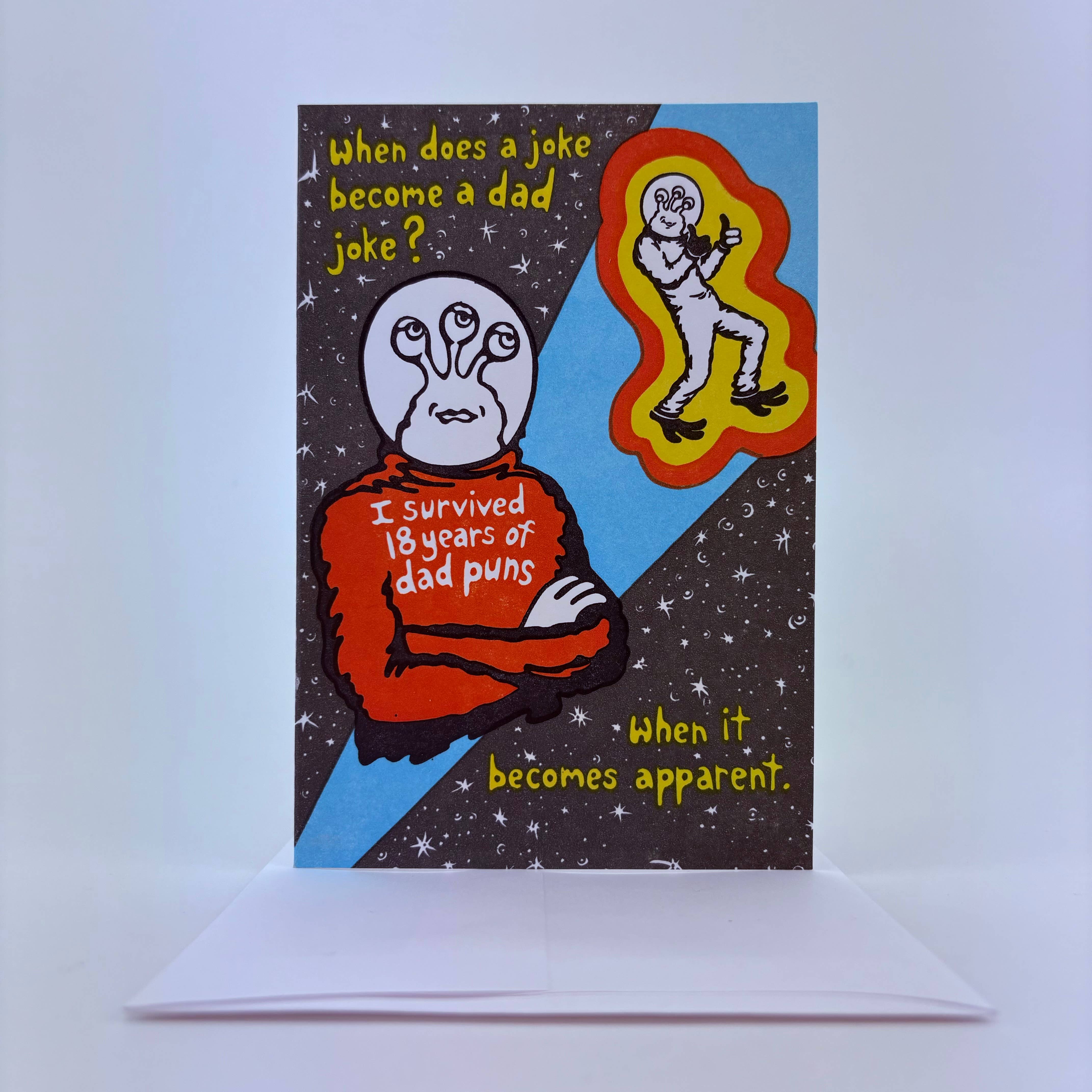 Survived Dad Jokes Father's Day Card - DIGS