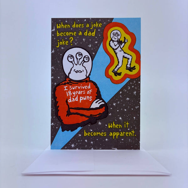 Survived Dad Jokes Father's Day Card - DIGS
