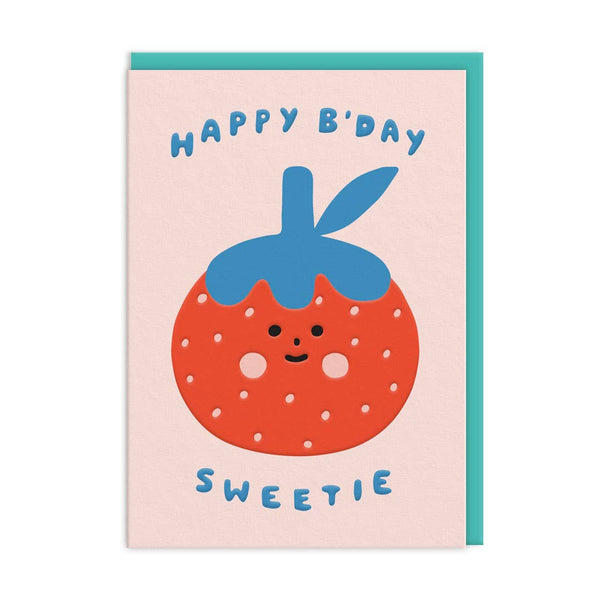 Sweetie Strawberry Birthday Card - DIGS
