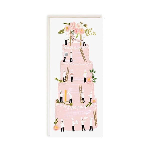 Tall Pink Cake Congratulations Card - DIGS