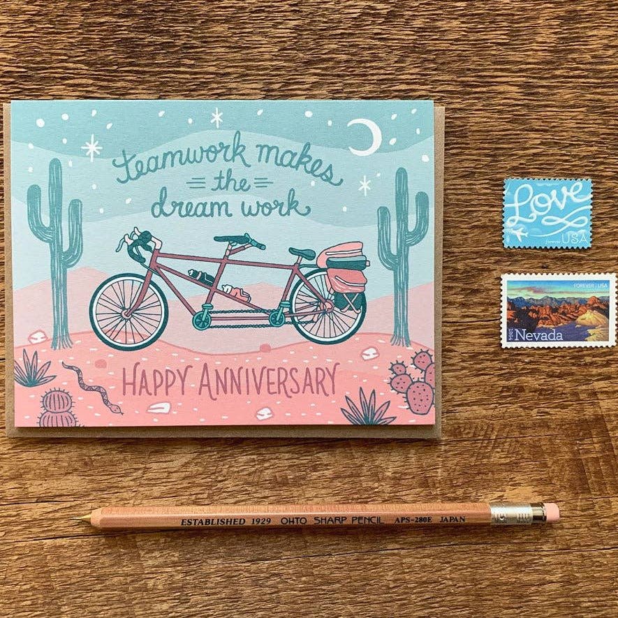 Tandem Anniversary Card - DIGS