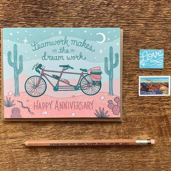 Tandem Anniversary Card - DIGS