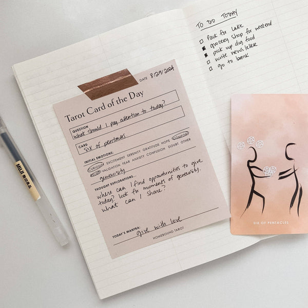 Tarot Reading Pad: Emotions Check - in - DIGS