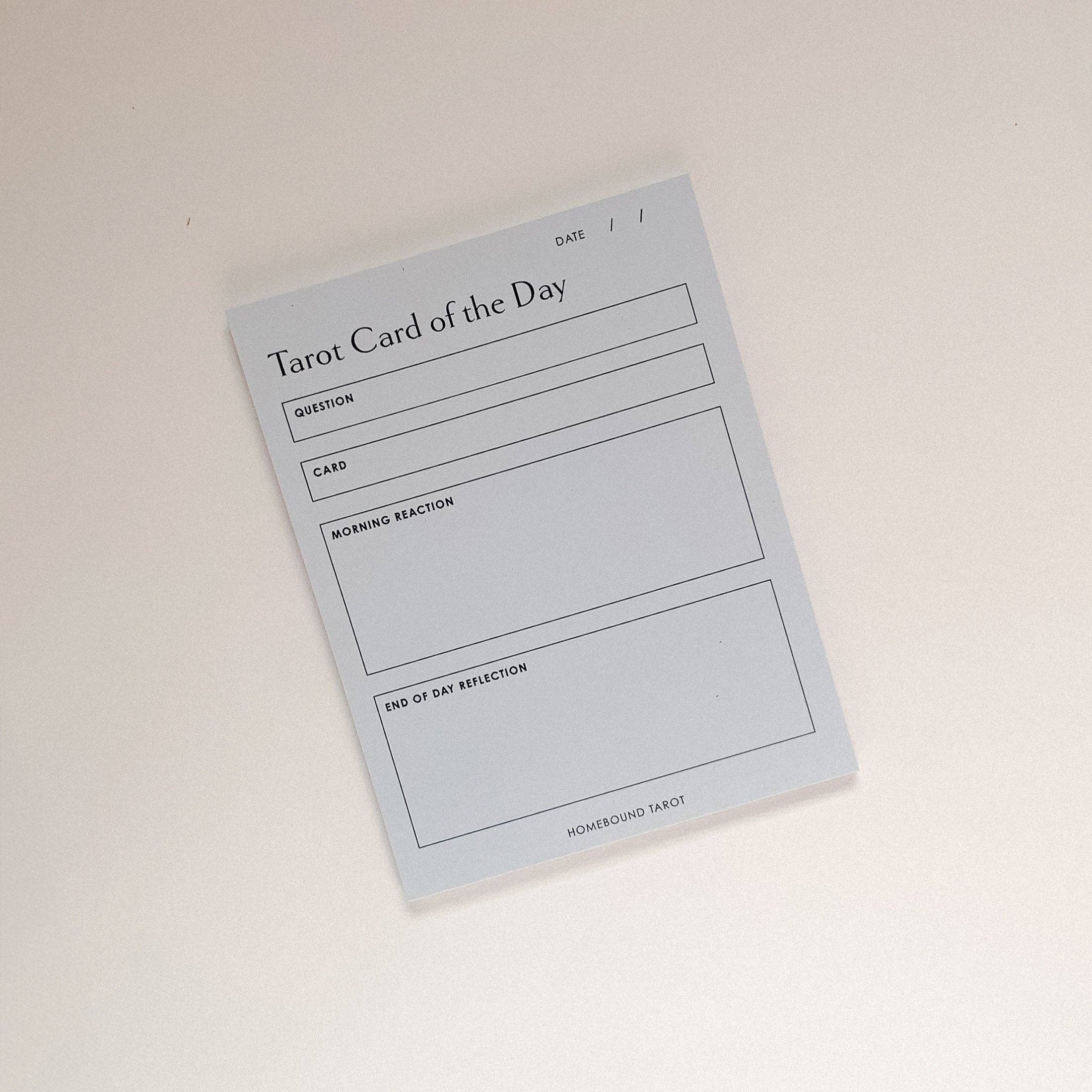 Tarot Reading Pad: Morning to Evening Reflection - DIGS