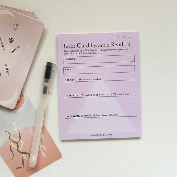Tarot Reading Pad: Pyramid Reading - DIGS