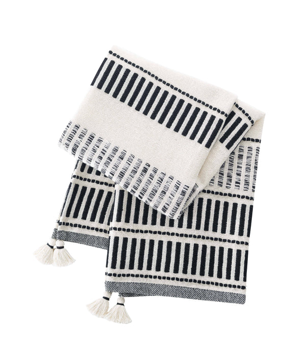 Tate Coal Striped Throw - DIGS
