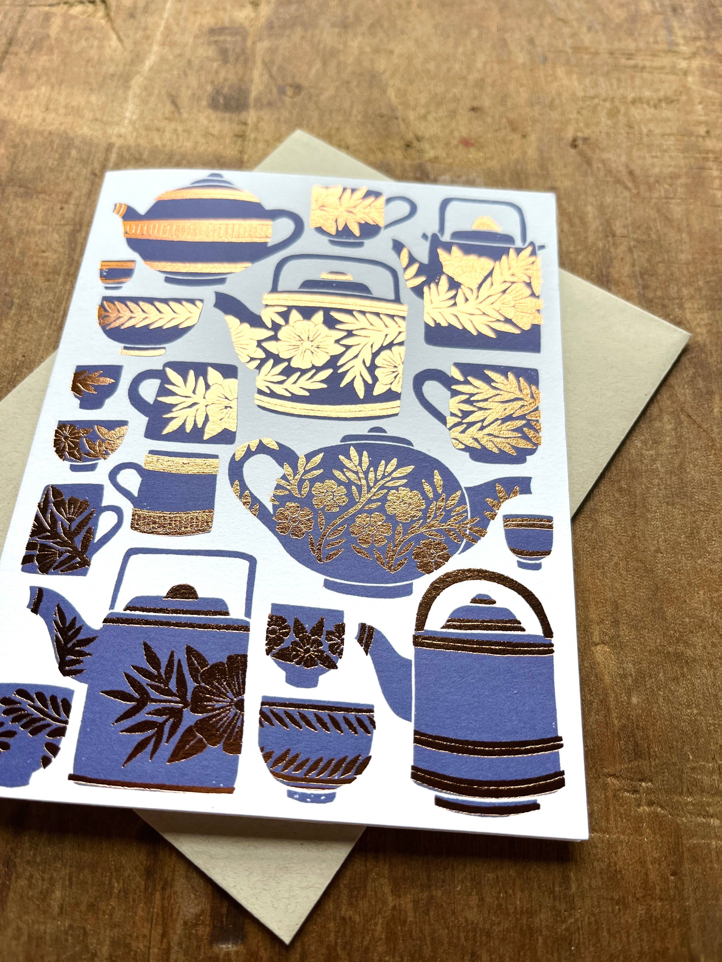 Tea Pots + Cups Card - DIGS