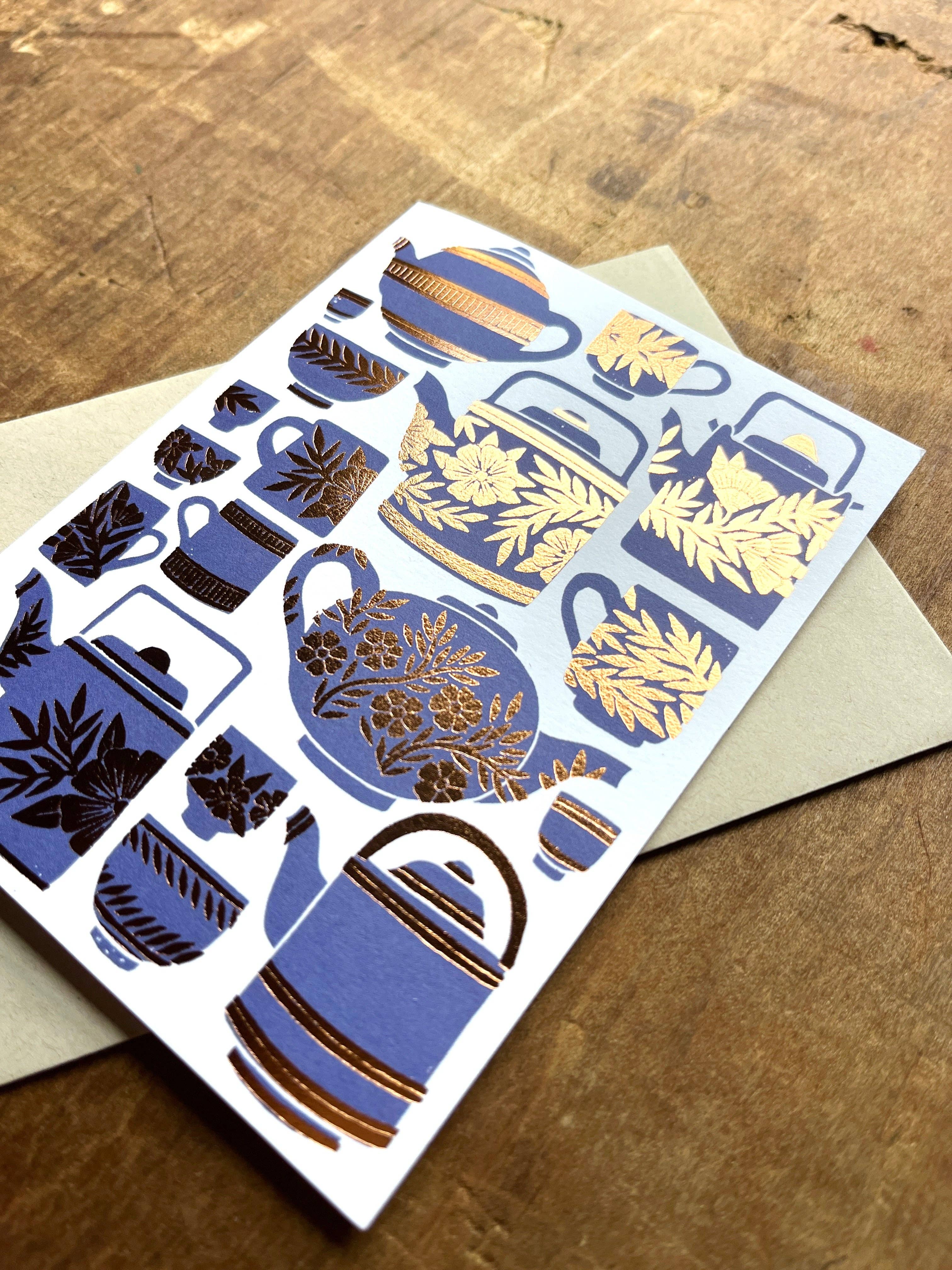 Tea Pots + Cups Card - DIGS