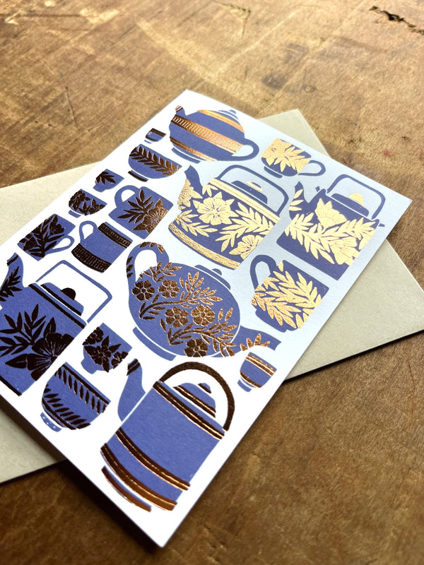 Tea Pots + Cups Card - DIGS