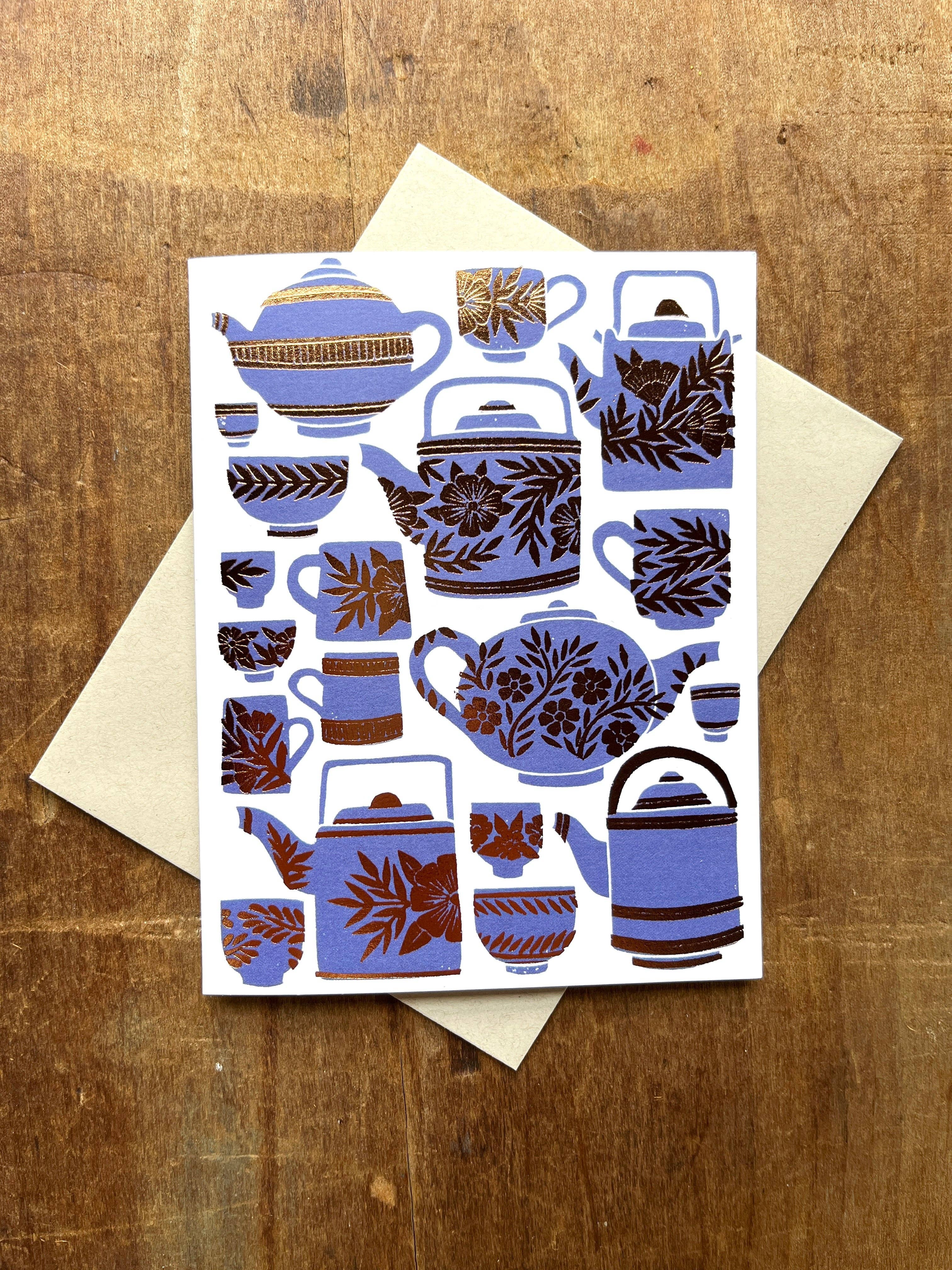 Tea Pots + Cups Card - DIGS