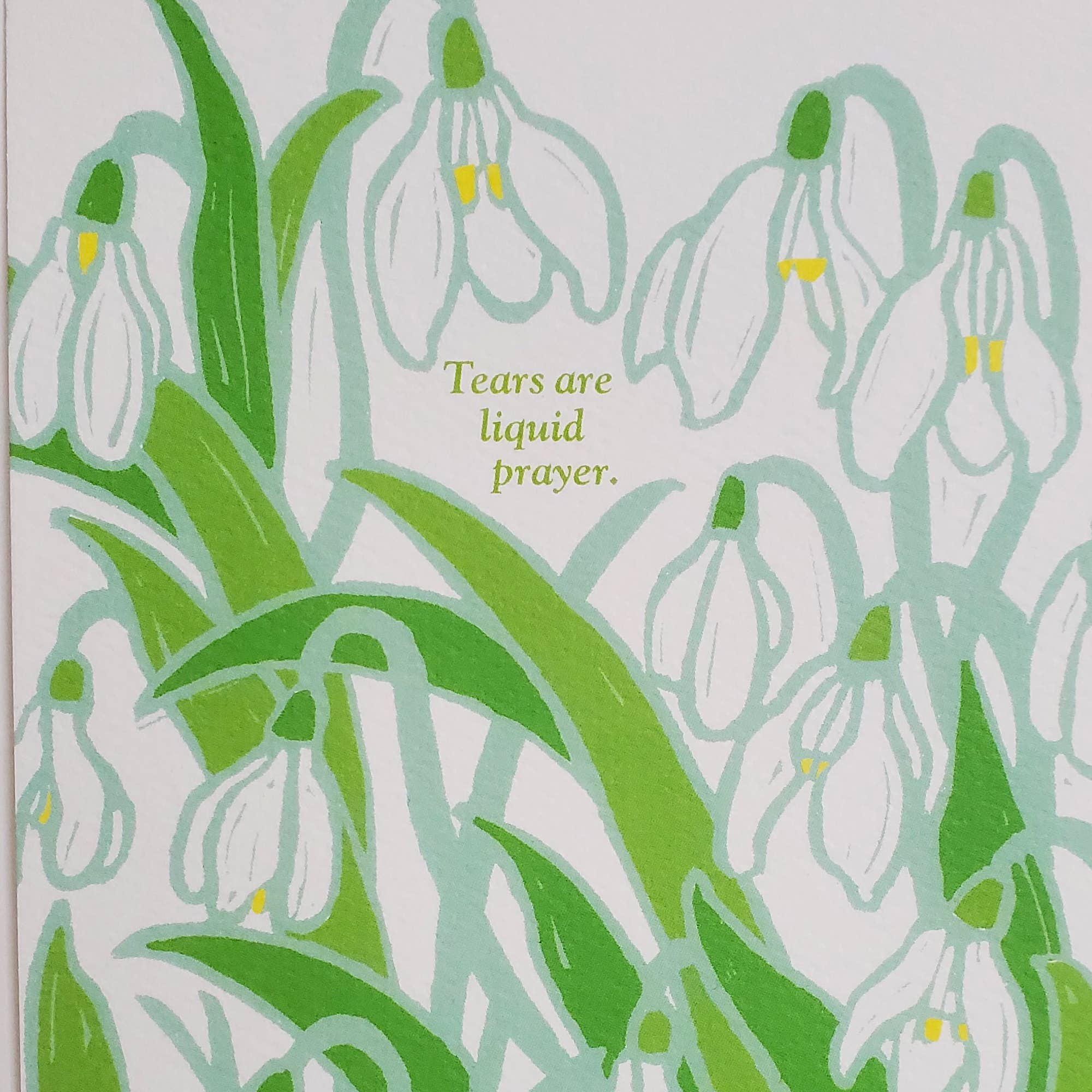 Tears Liquid Prayer Sympathy Card - DIGS