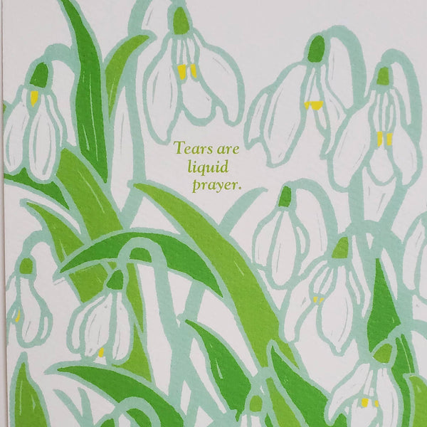 Tears Liquid Prayer Sympathy Card - DIGS