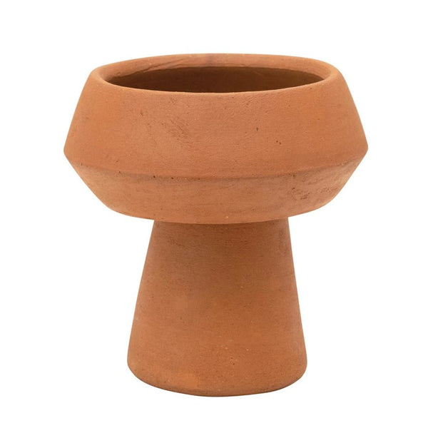 Terracotta Footed Vase - DIGS