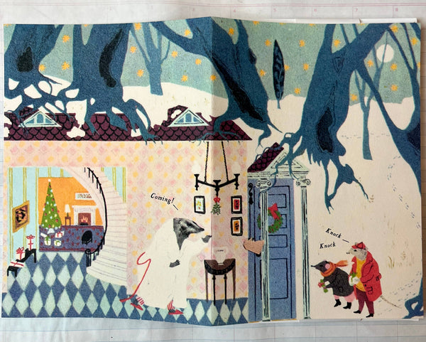 The Badger's Visit Holiday Card - DIGS