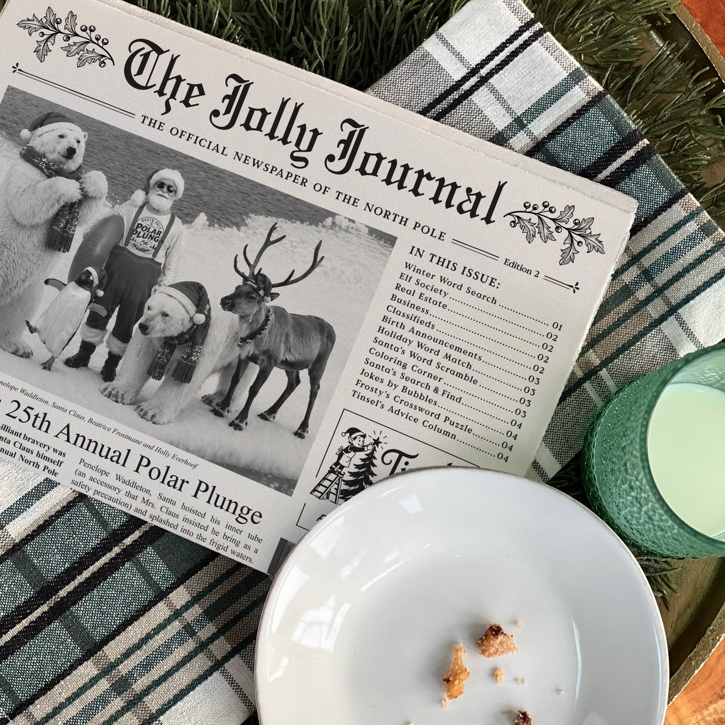 The Jolly Journal Ed.2 Newspaper Gift Wrap - DIGS