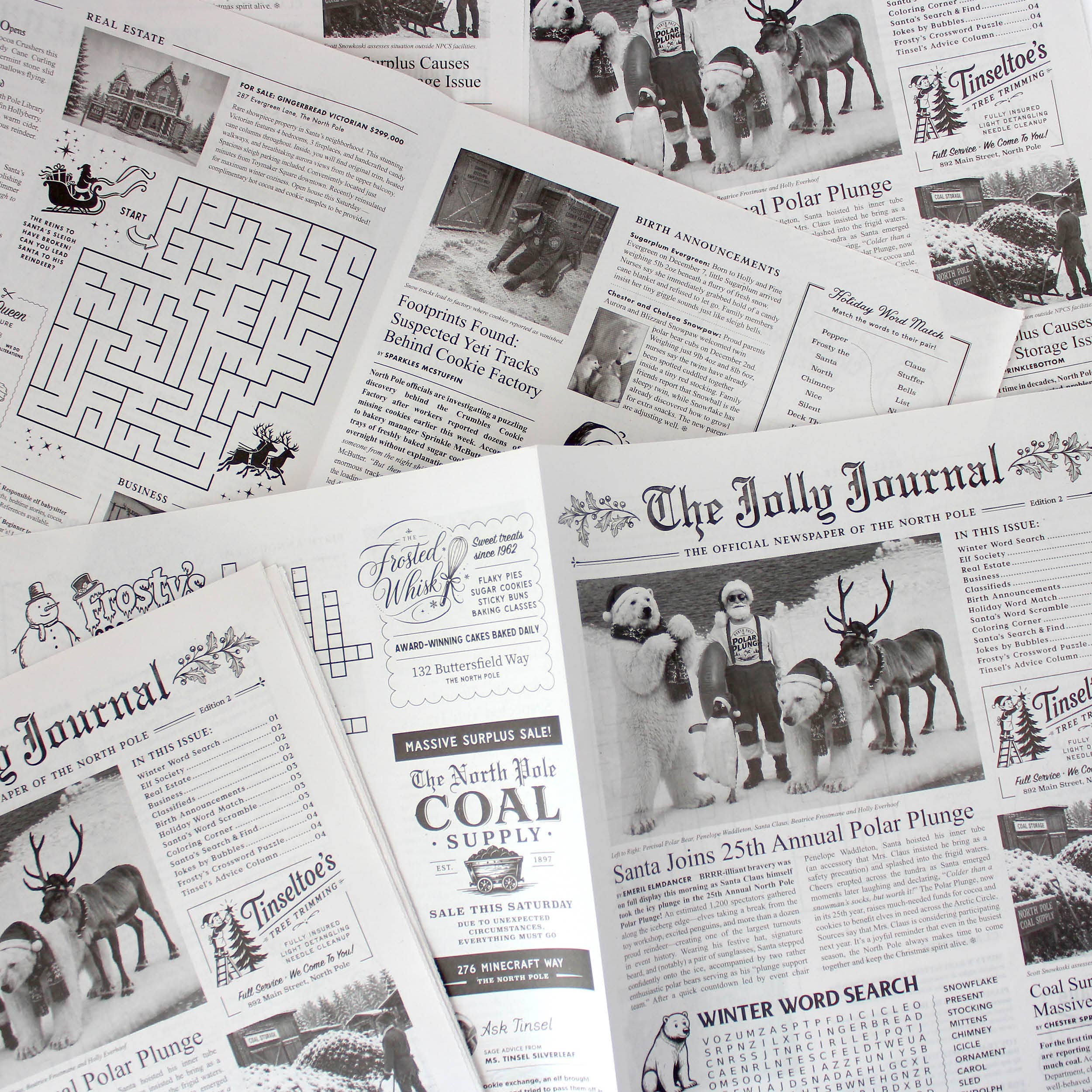 The Jolly Journal Ed.2 Newspaper Gift Wrap - DIGS