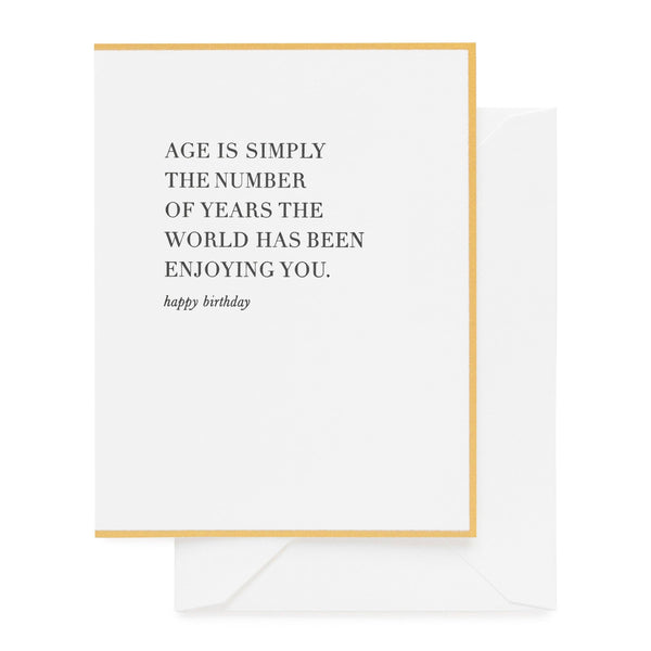 The Number of Years Card - DIGS