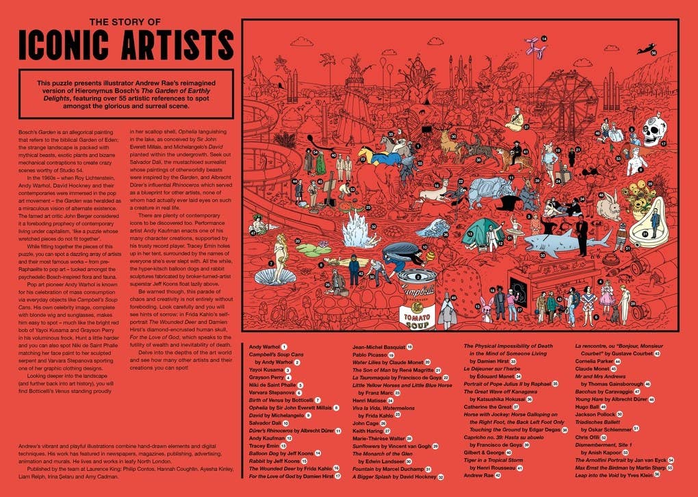 The Story of Iconic Artists: 500 Piece Puzzle - DIGS
