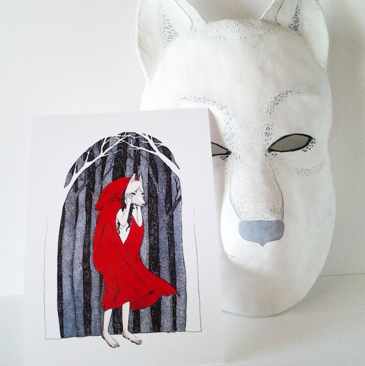 The Wolf's Mask Print - DIGS