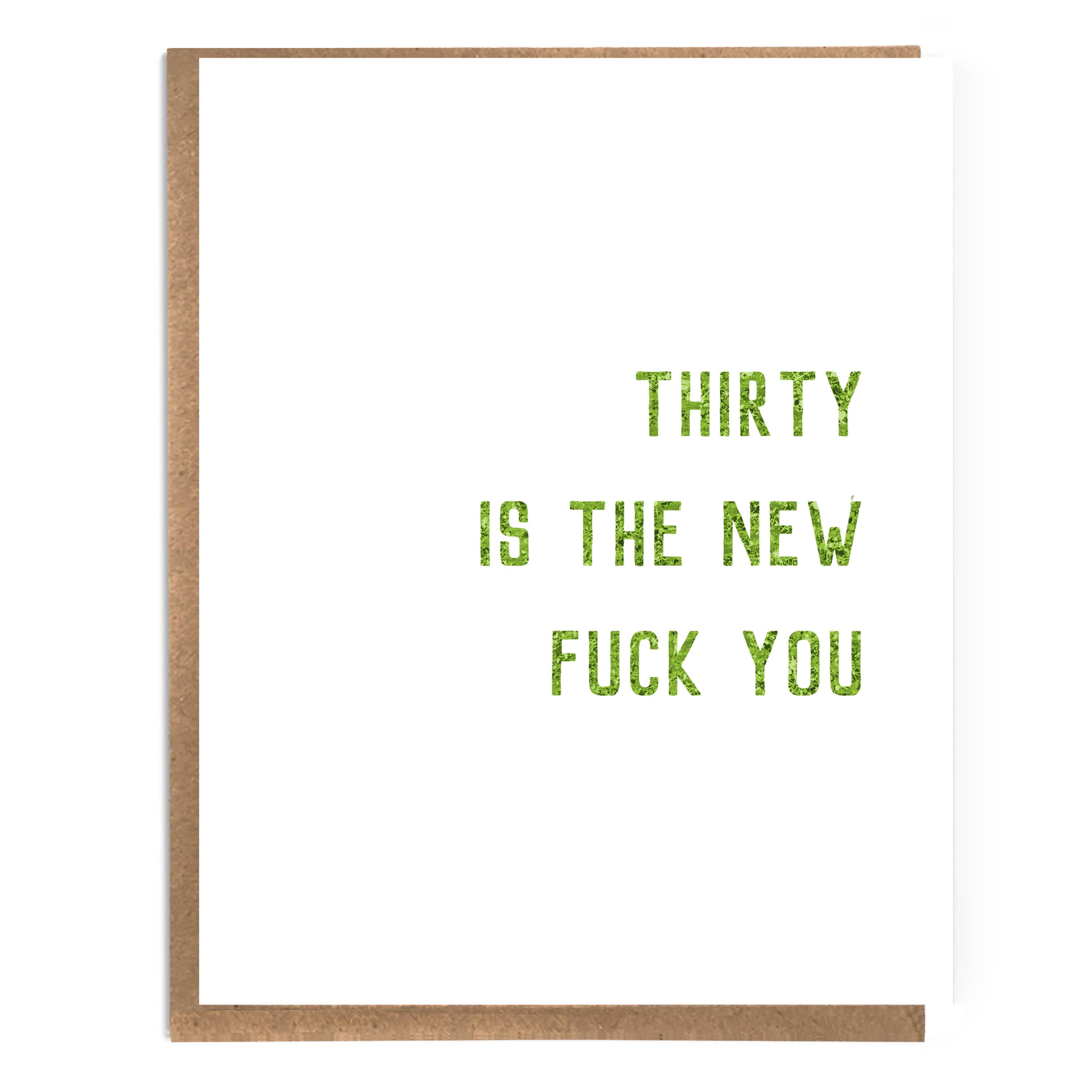 Thirty is the New... Birthday Card - DIGS