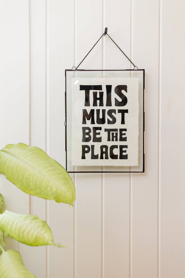 This Must Be The Place Handmade Paper Print - DIGS