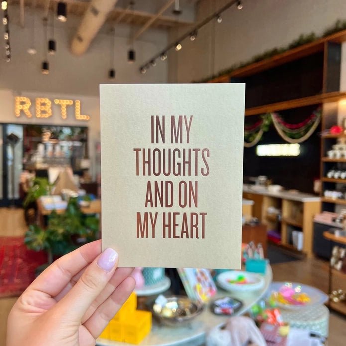 Thoughts & Heart Card - DIGS