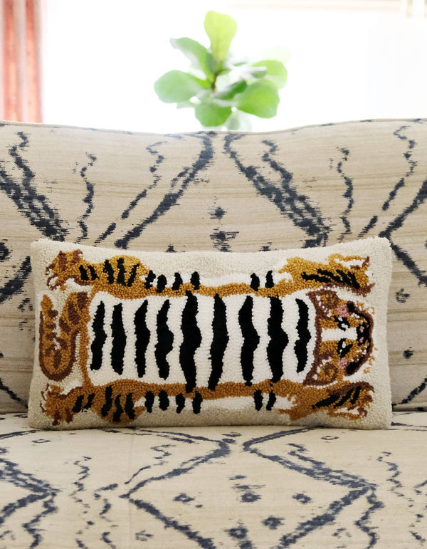Tibetan Tiger Throw Pillow - DIGS