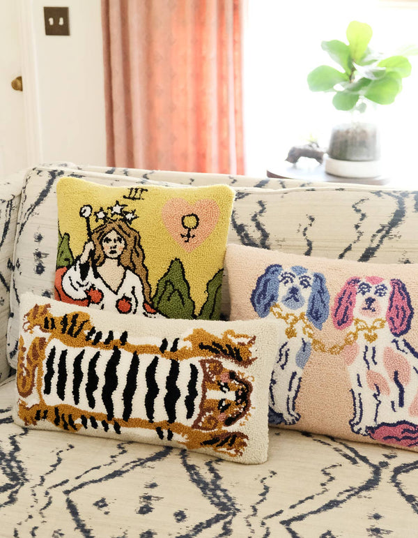 Tibetan Tiger Throw Pillow - DIGS