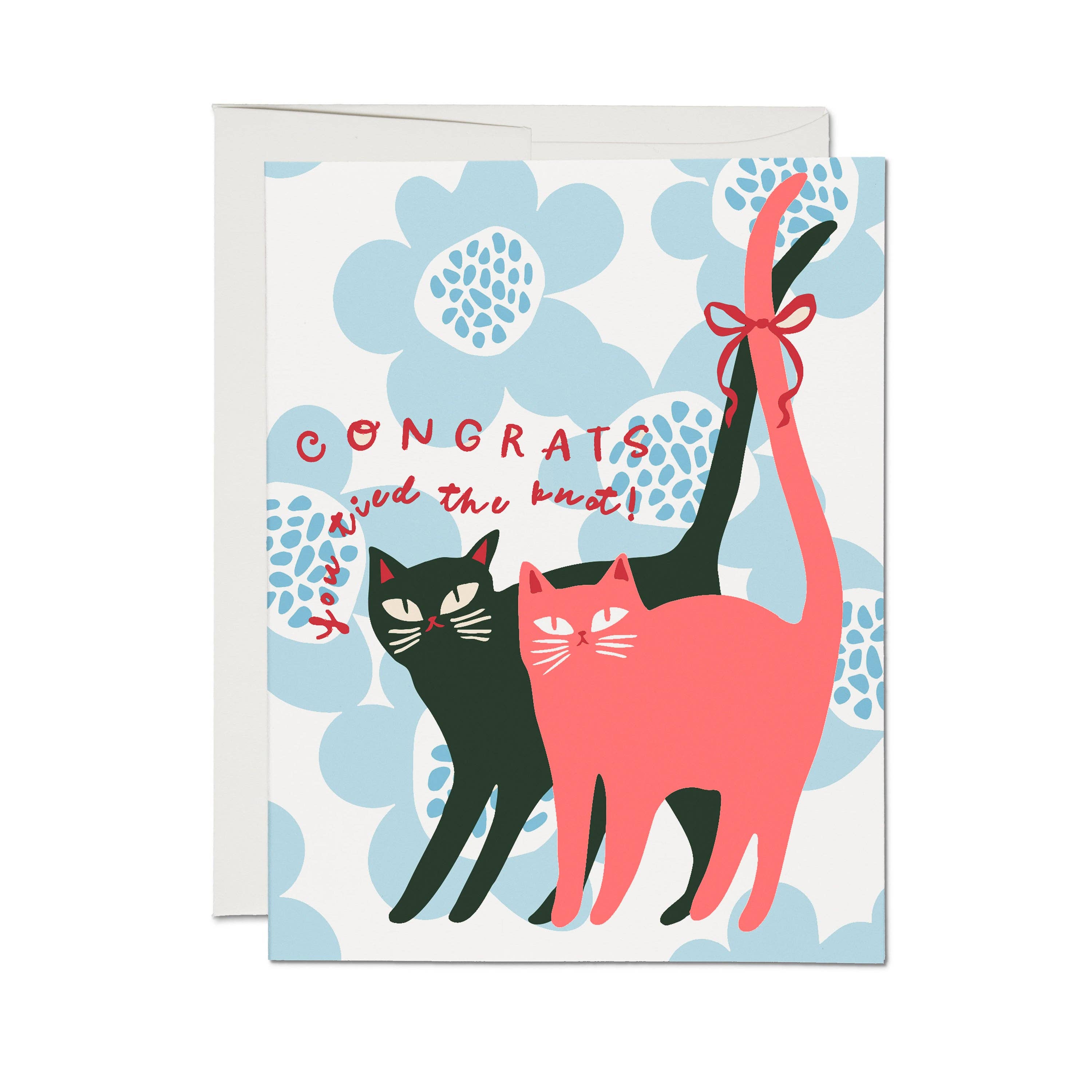 Tied Knot Cats Wedding Card - DIGS