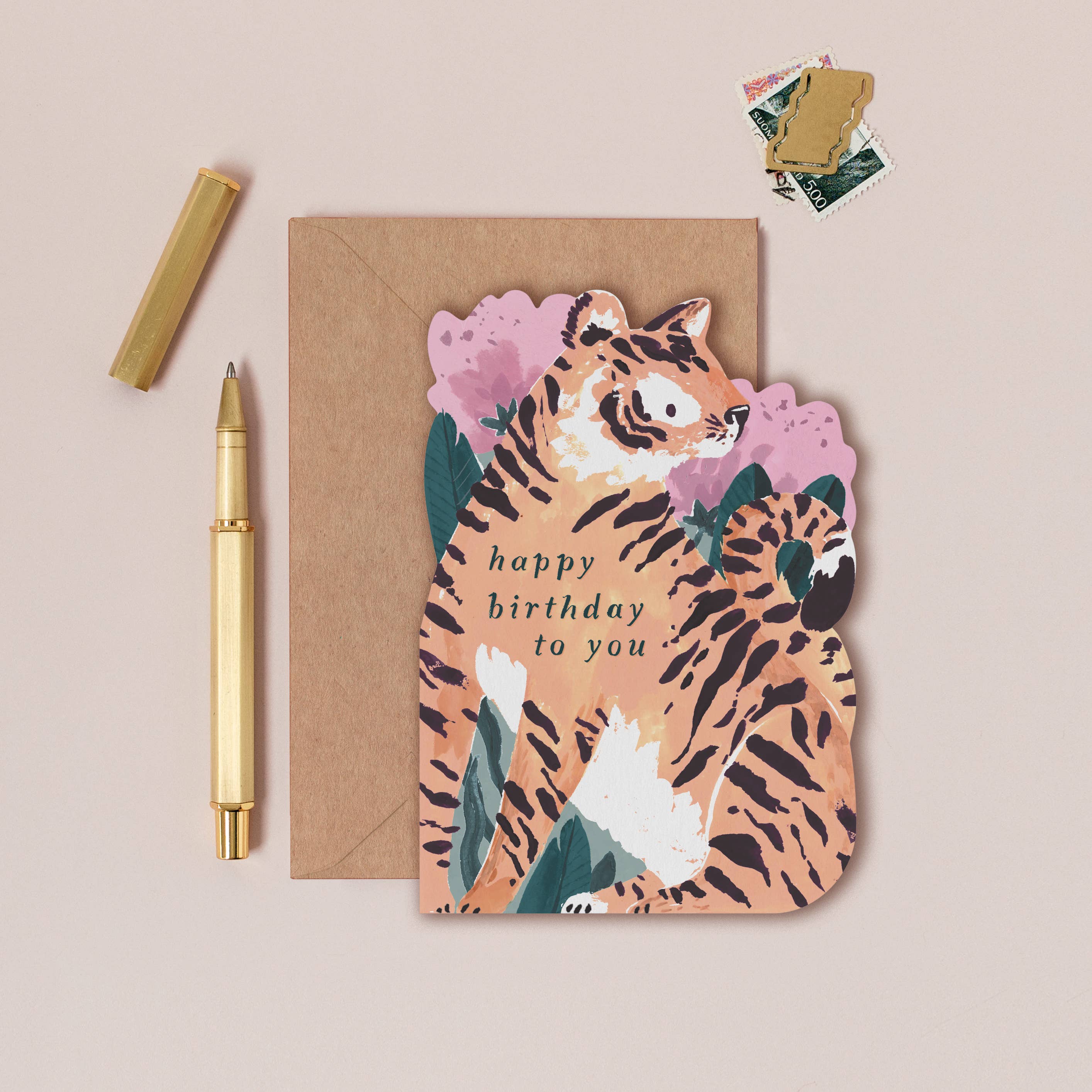 Tiger Birthday Card - DIGS