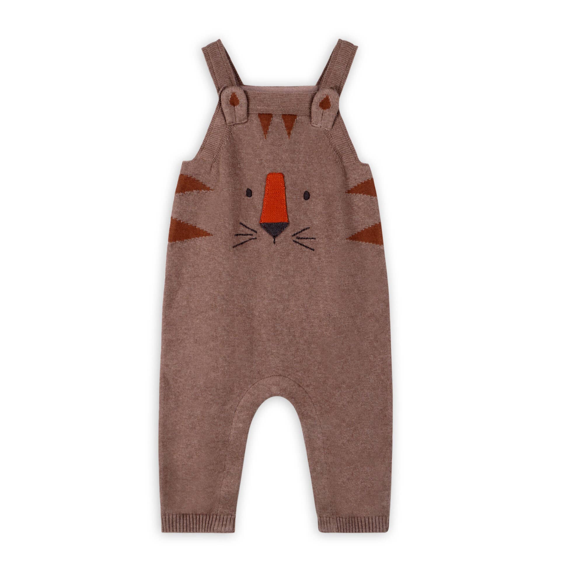 Tiger Knit Baby Overall Set - DIGS