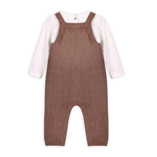 Tiger Knit Baby Overall Set - DIGS