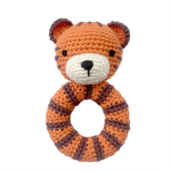 Tiger Ring Crocheted Rattle - DIGS
