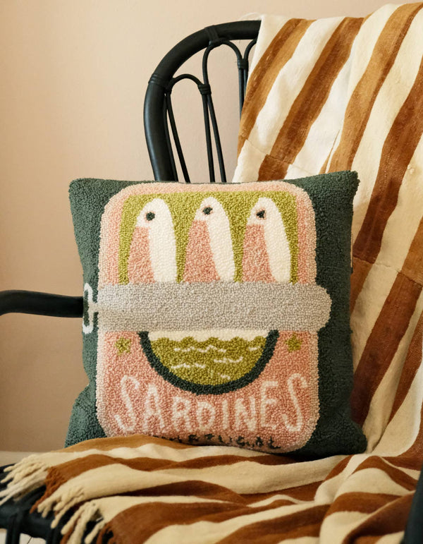 Tinned Fish Throw Pillow - DIGS