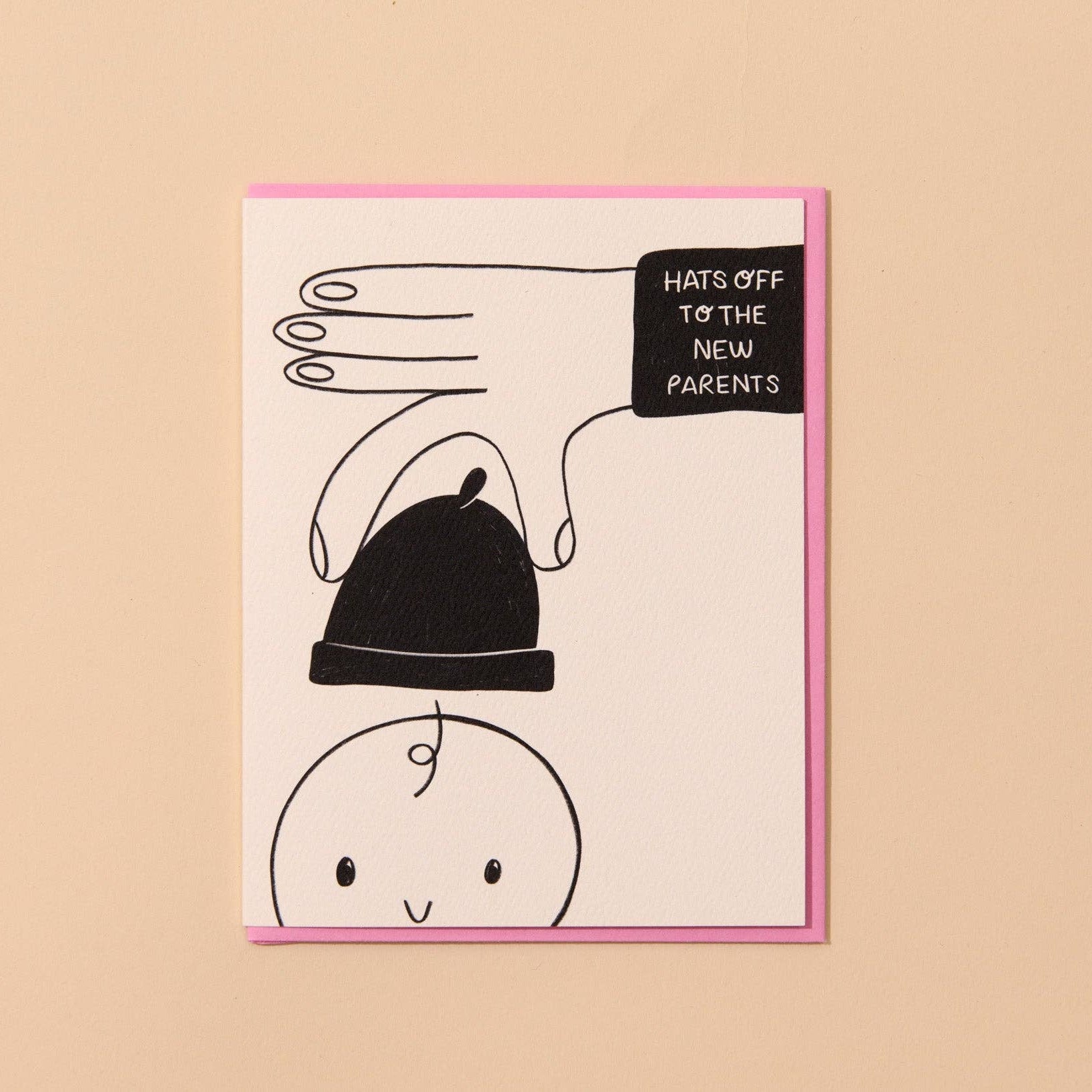 Tiny Hat New Baby Card - DIGS