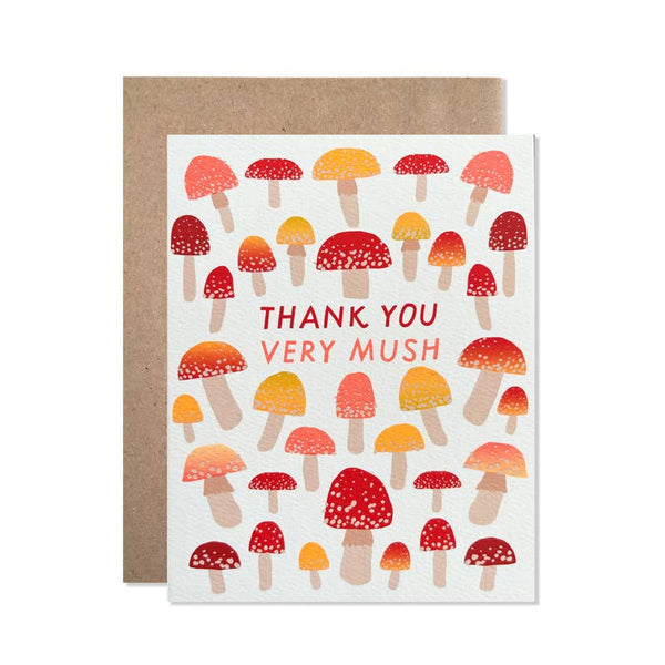 Tiny Mushrooms Thank You Card - DIGS