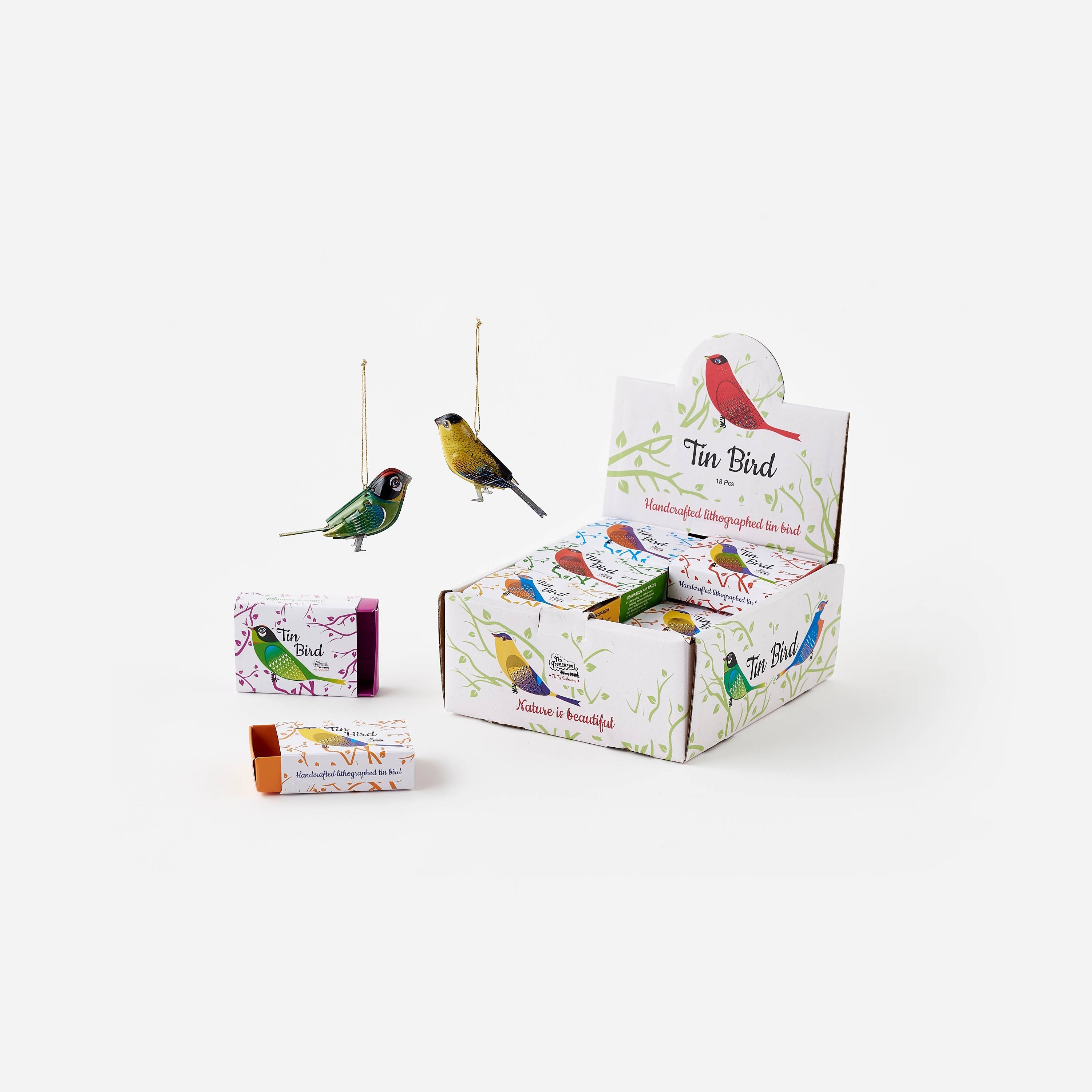 Tiny Tin Bird Ornament - DIGS