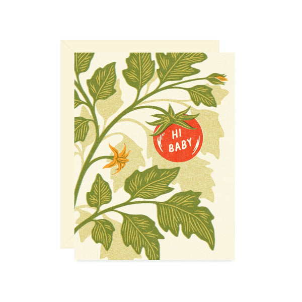 Tiny Tomato Baby Card - DIGS