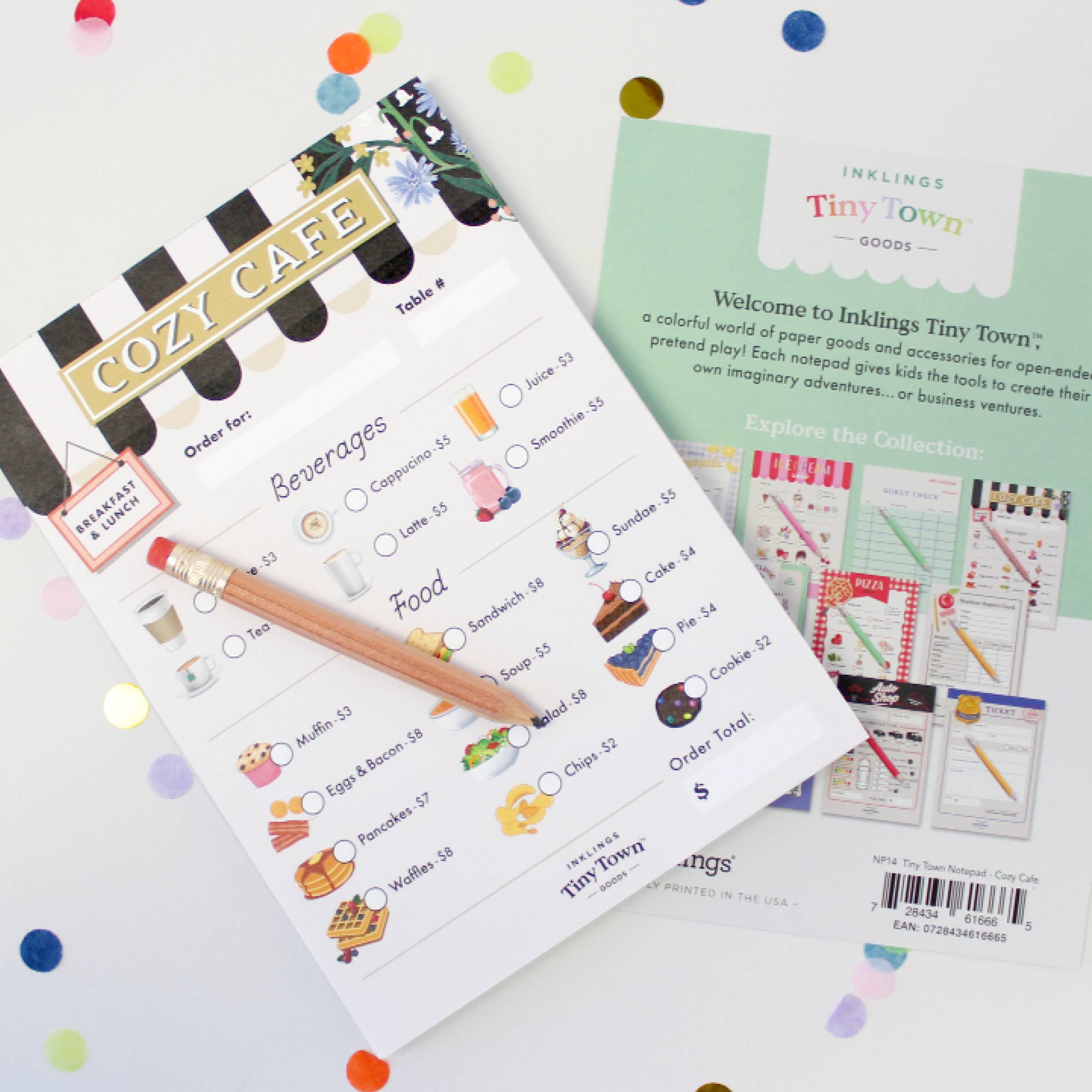 Tiny Town Play Notepad - Cozy Cafe - DIGS