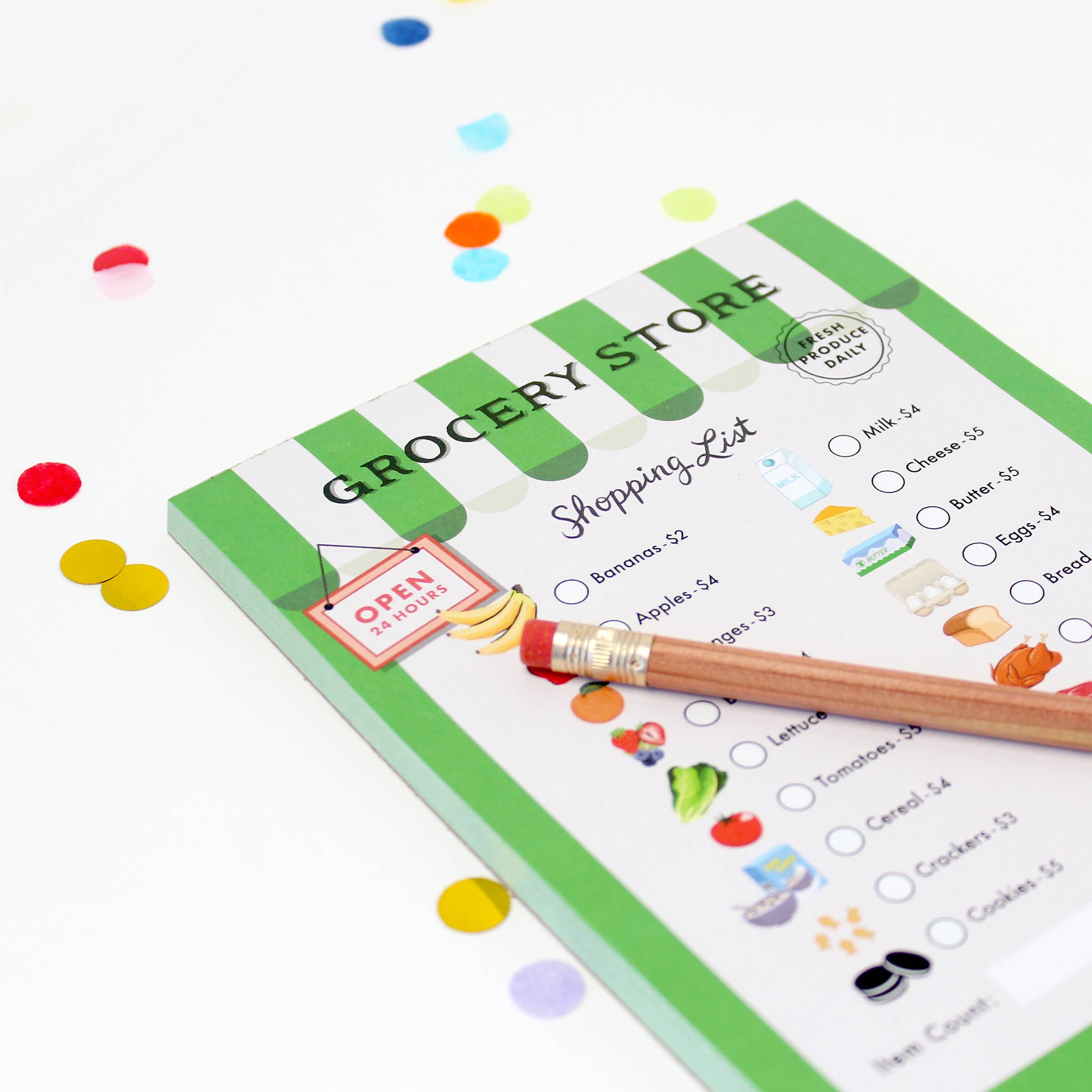 Tiny Town Play Notepad - Grocery Store - DIGS