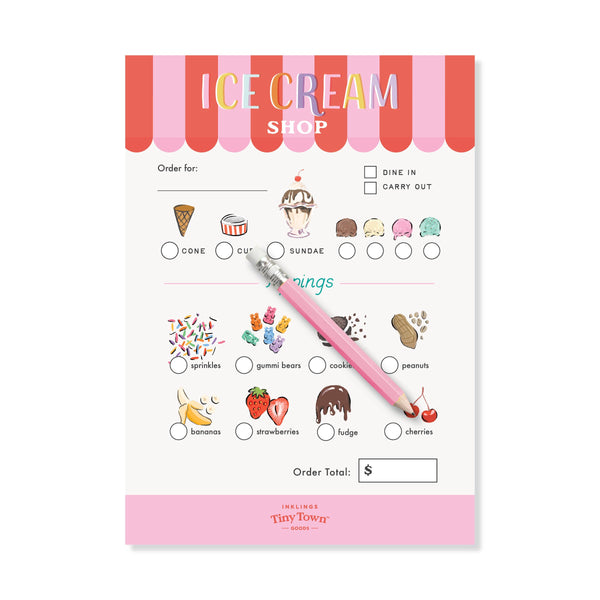 Tiny Town Play Notepad - Ice Cream Shop - DIGS