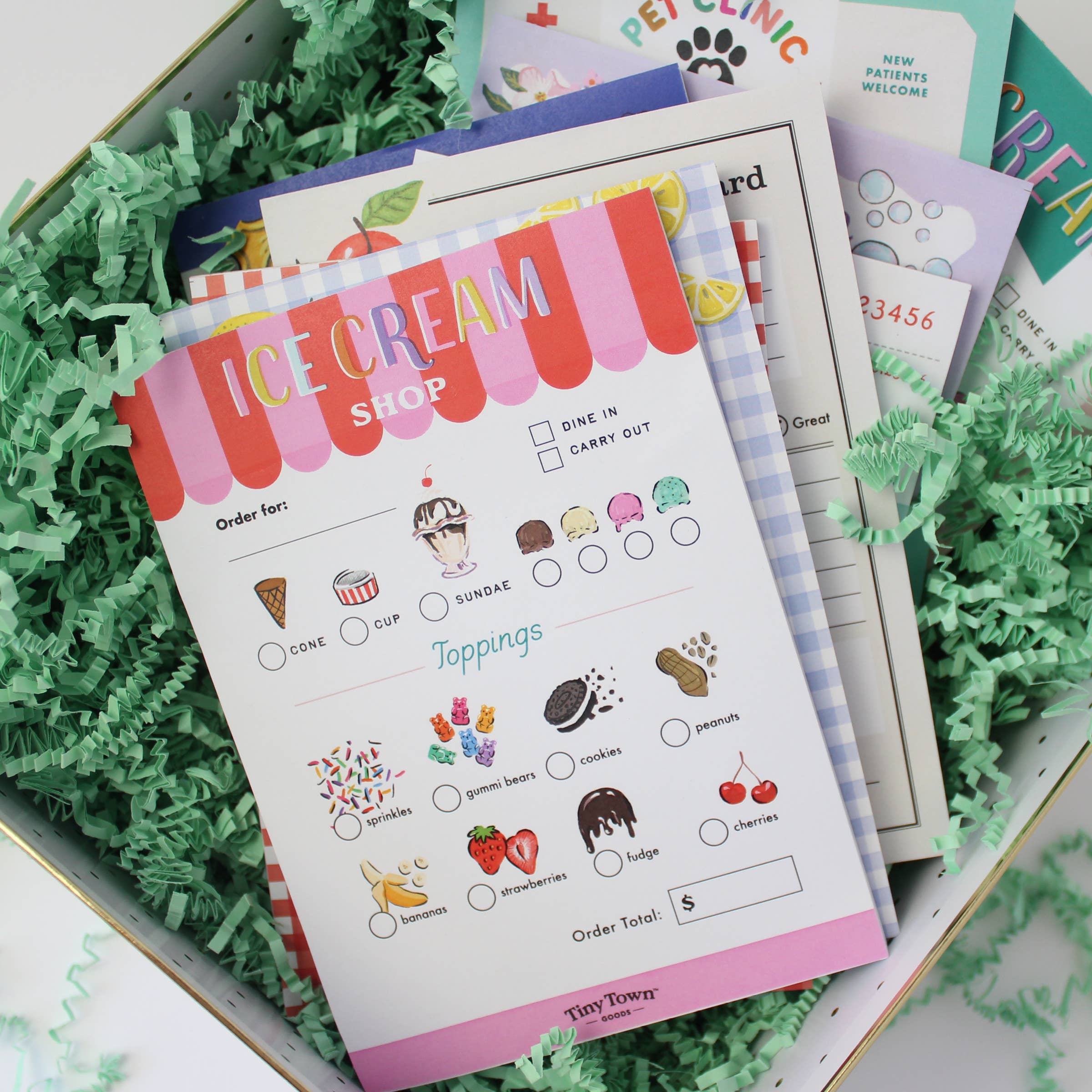 Tiny Town Play Notepad - Ice Cream Shop - DIGS