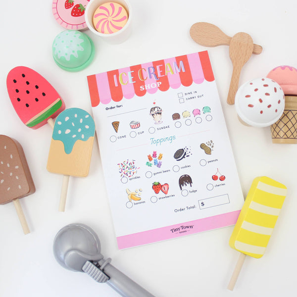 Tiny Town Play Notepad - Ice Cream Shop - DIGS